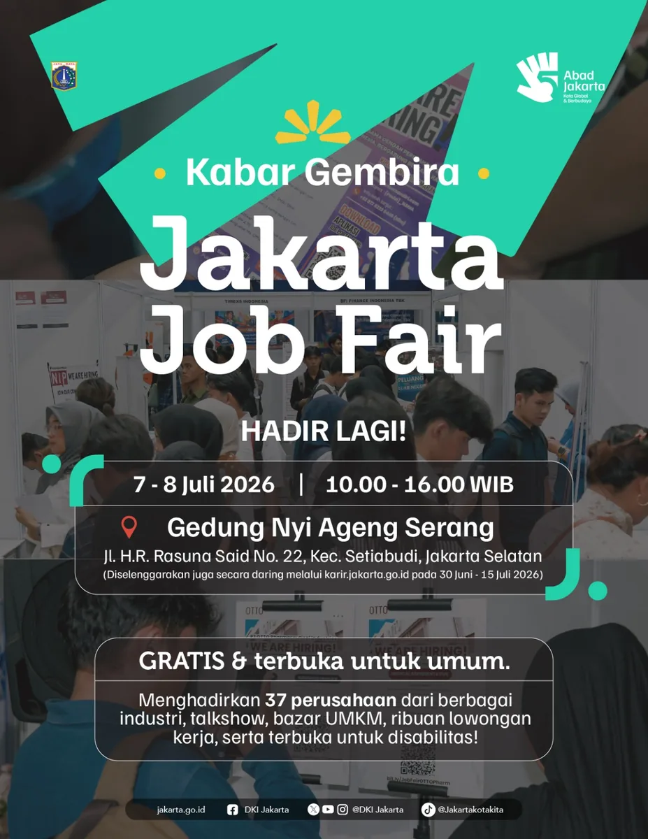 Job Fair Provinsi Papua Pegunungan 2026 (Suku Dinas TKTE Wilayah Provinsi Papua Pegunungan Barat) : 7-8 Juli 2026
